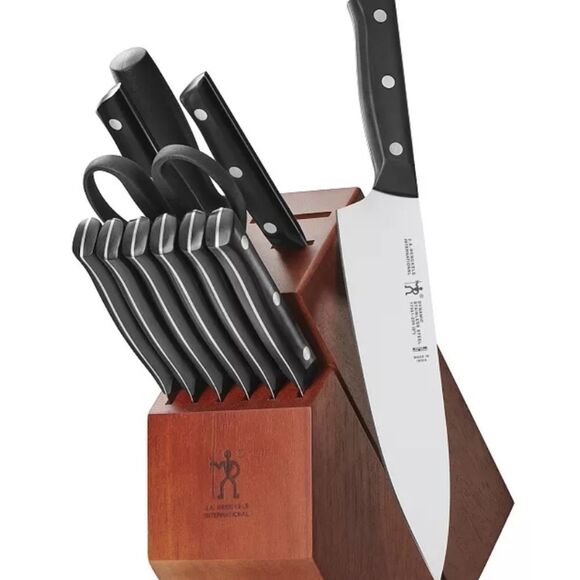 Henckels Dynamic Fine Edge Stainless Steel 12-PC Knife Block Set - Picture 2 of 5